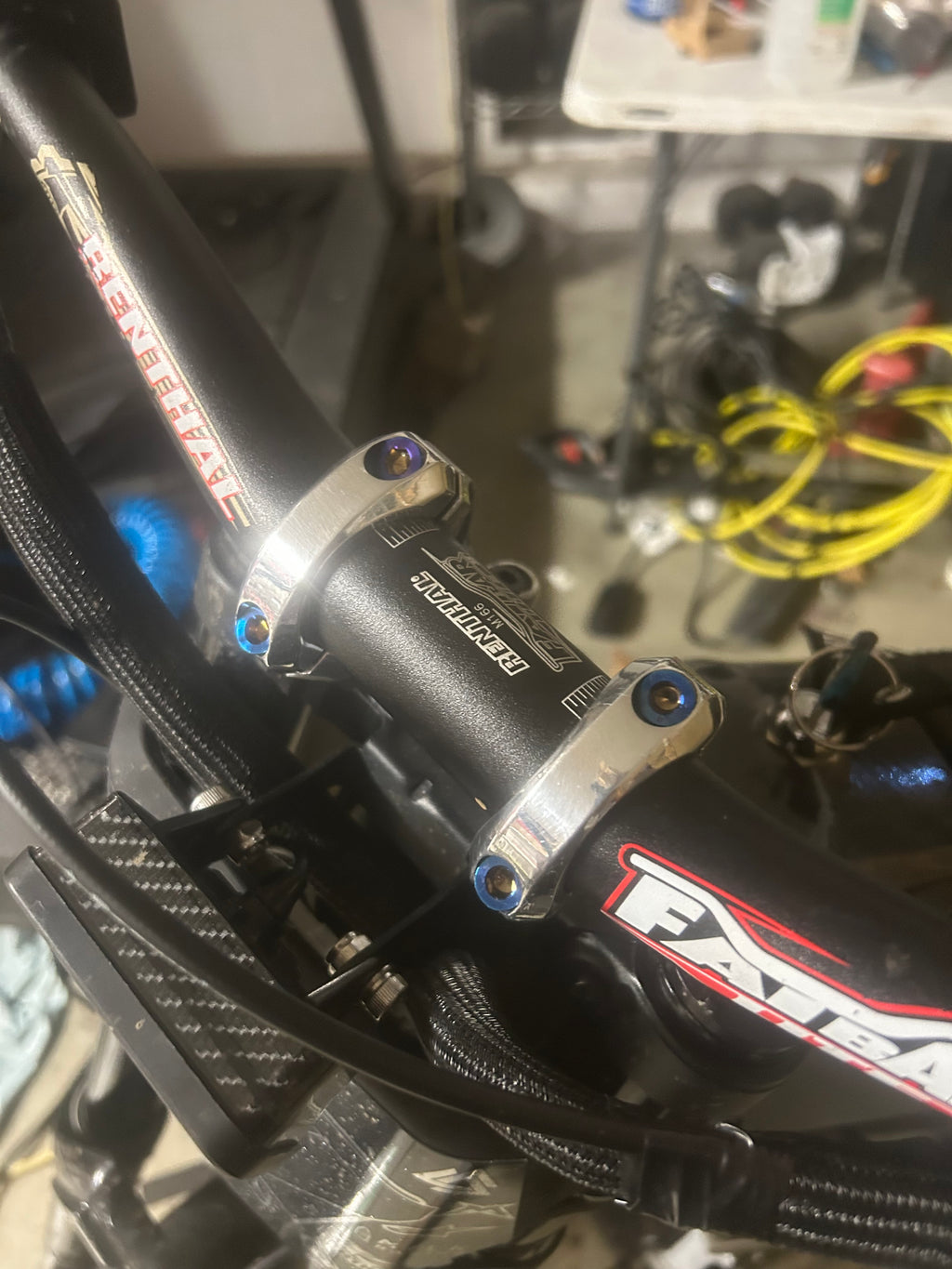 Polished Direct Mount + Titanium Bolt Kit (Set of 4)