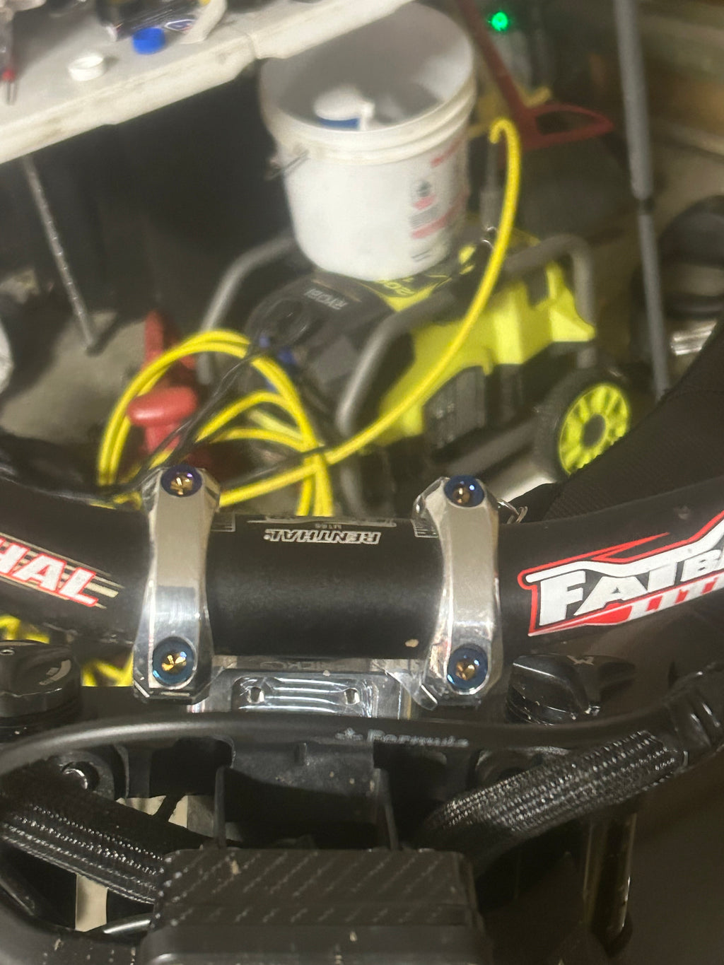 Polished Direct Mount + Titanium Bolt Kit (Set of 4)