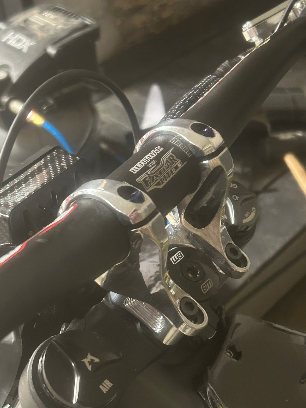 Polished Direct Mount + Titanium Bolt Kit (Set of 4)