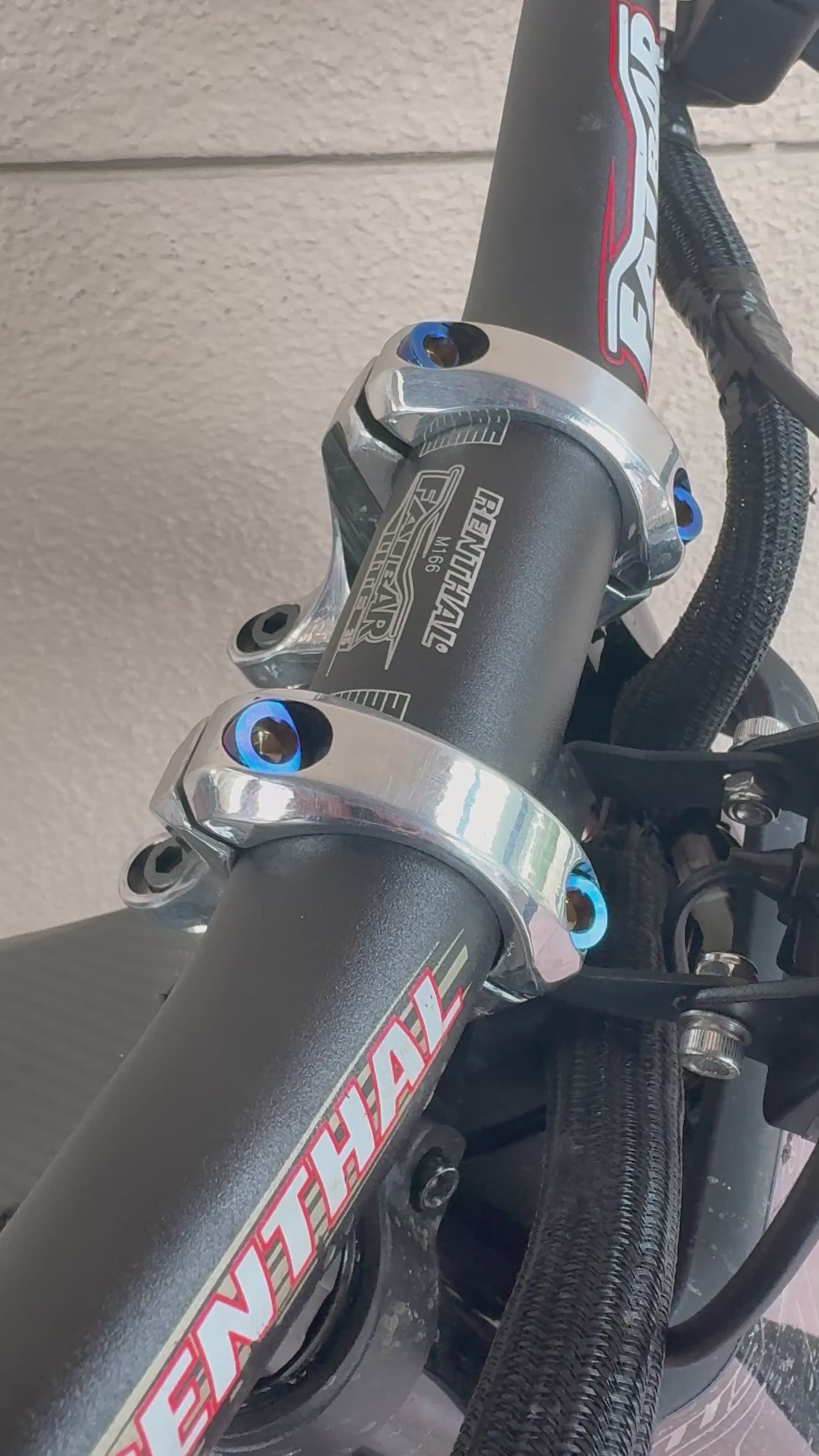 Polished Direct Mount + Titanium Bolt Kit (Set of 4)